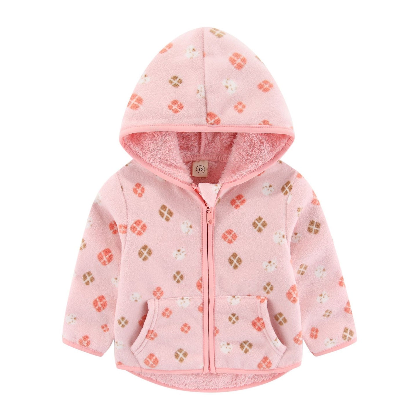 Polar Fleece Dikke Sweatvest met Stoere Print voor Peuters/Kinderen