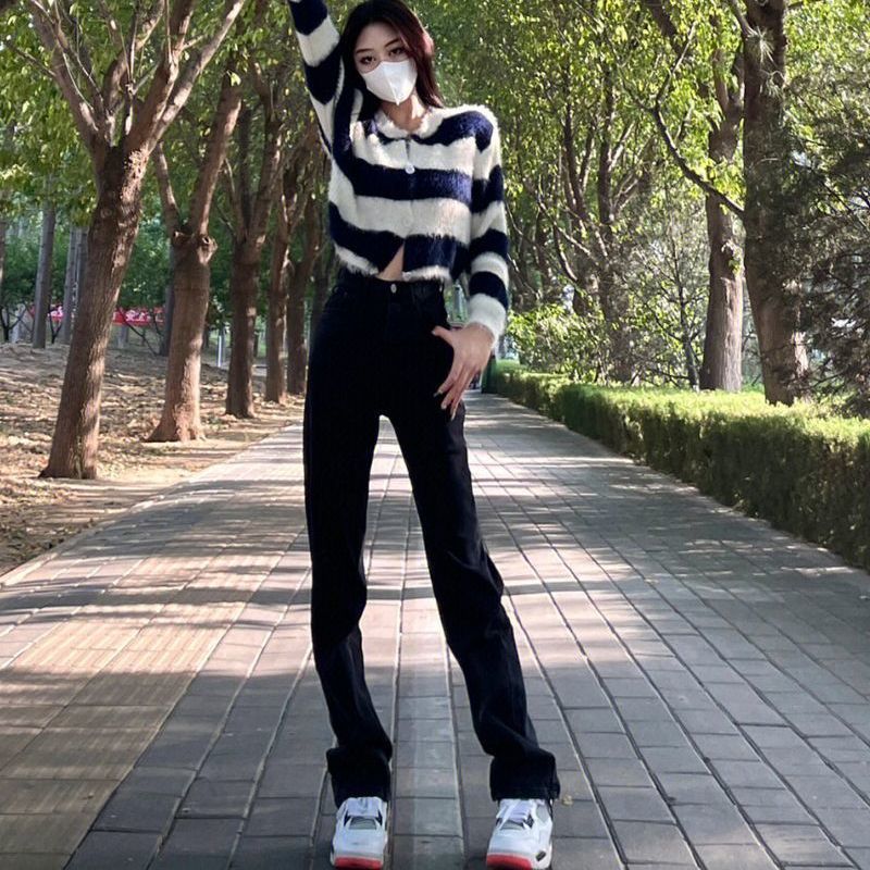 Amerikaanse Retro Stikseljeans voor Dames/ Plus-size/ Meisjes