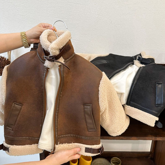 Winterjas met Rits en Opstaande kraag voor Peuters/ Kinderen