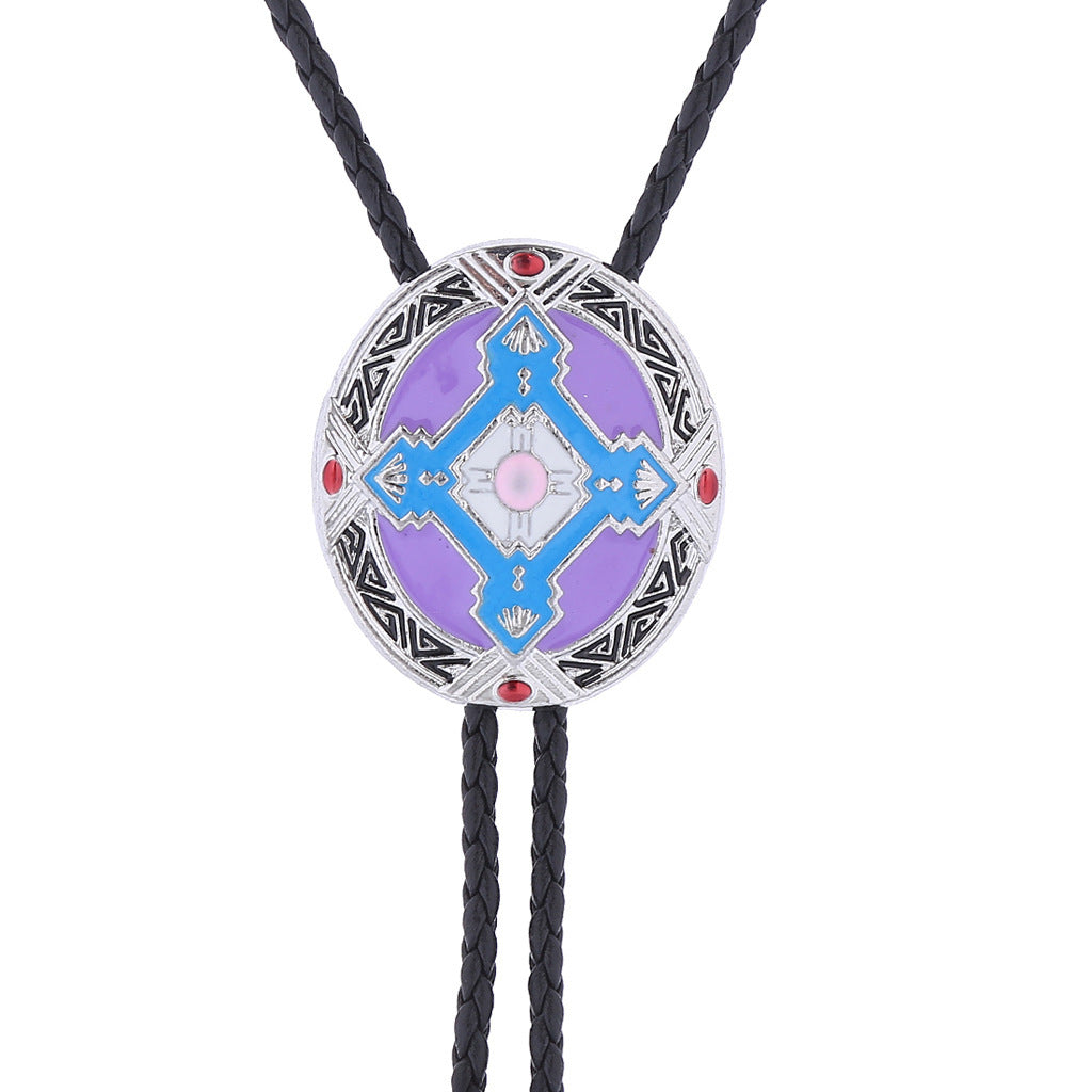 Indiase Orgineel Ontwerp Aboriginal Totem Stropdas Clip voor Heren