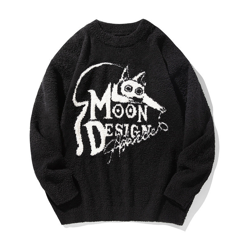 Amerikaanse Street Fashion Gebreide Trui met Print voor Heren & Jongens