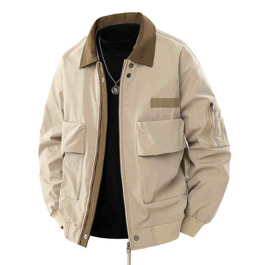 Amerikaanse Honkbal Jacket met Kraag voor Heren