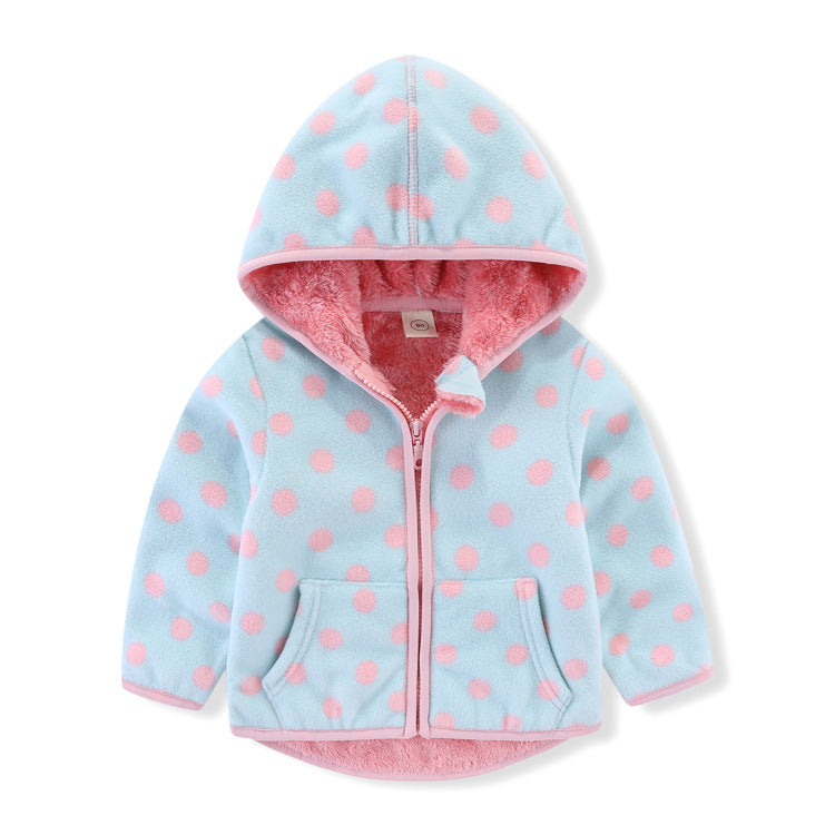 Polar Fleece Dikke Sweatvest met Stoere Print voor Peuters/Kinderen