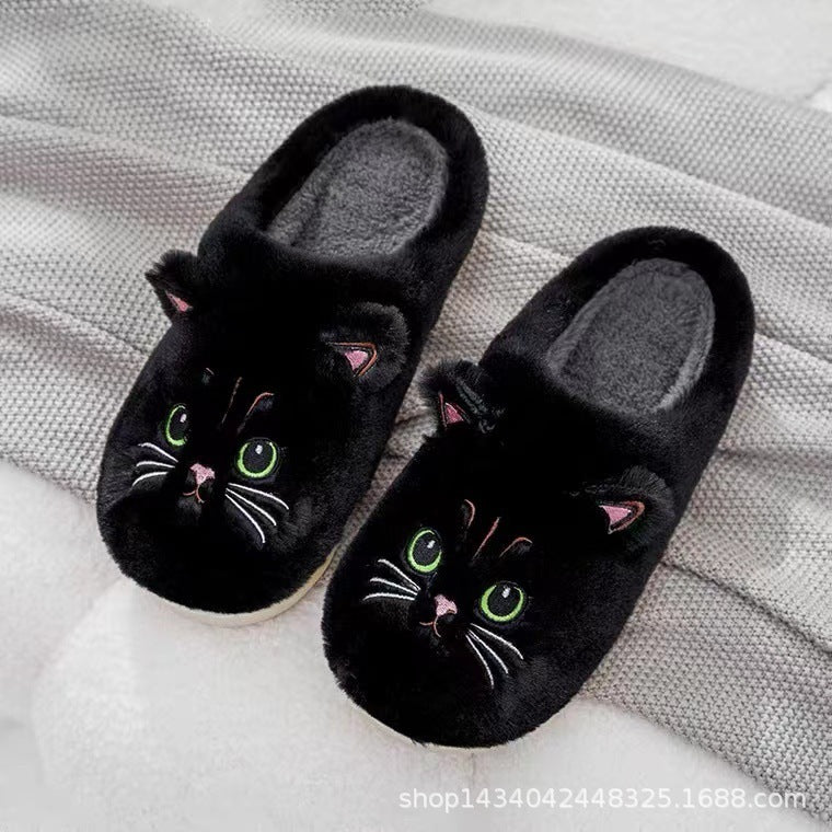 Winterse Warme Zachte Antislip Kitty-pantoffels voor Unisex