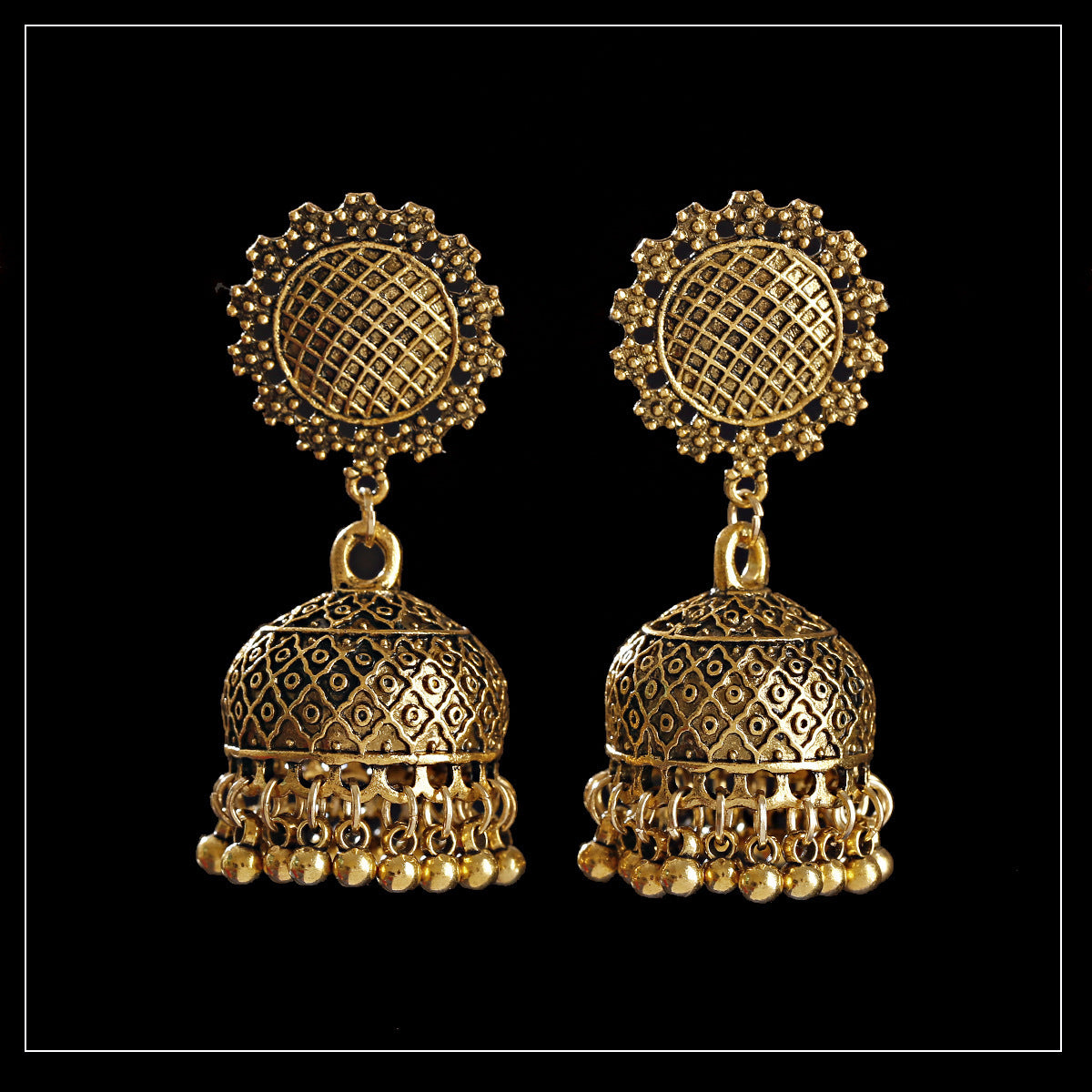 Indiase Stijl Legering Vintage Jhumka Oorbellen voor Dames