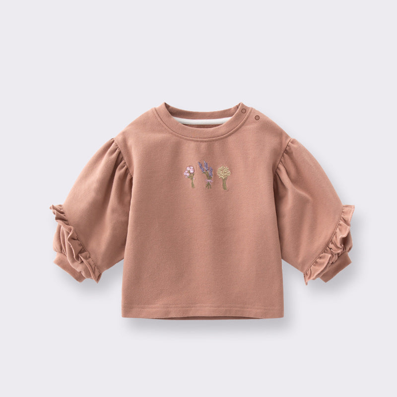 Sweatshirt met Klokmouw en Borduurwerk voor Baby's / Peuters