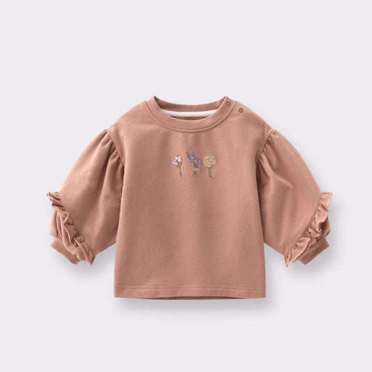 Sweatshirt met Klokmouw en Borduurwerk voor Baby's / Peuters