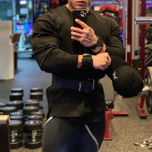 Amerikaanse Effen Gestreepte Sporttrui voor Heren