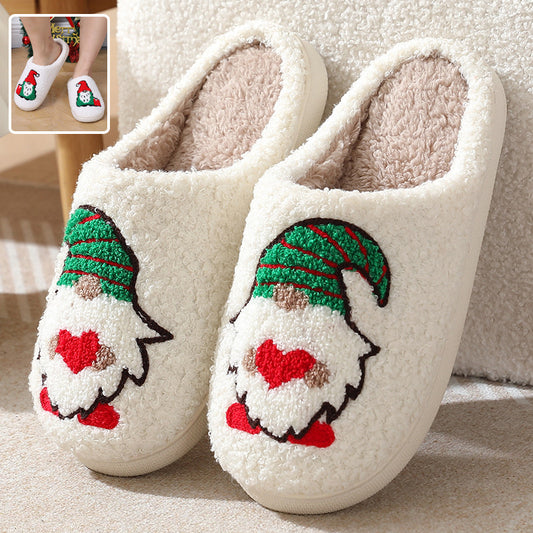 Kerstmis Stijlvolle Winterse Warme Schattige Kerstpantoffels met Kerstprint Binnen in Huis voor Unisex