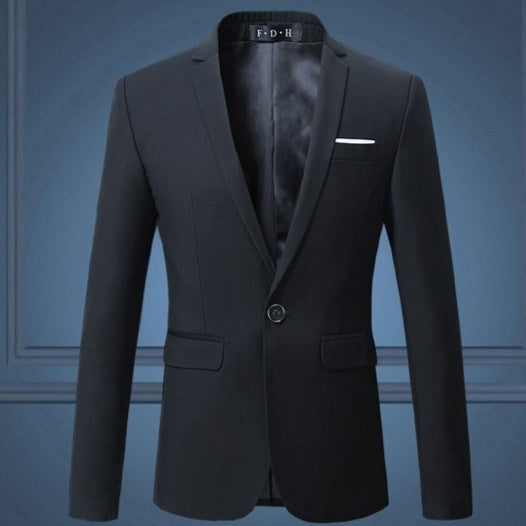 Elegante Casual Effen Kleur  Slim Fit Business/ Feestelijk Blazer met Revers en Enkele Knoopsluiting voor Heren