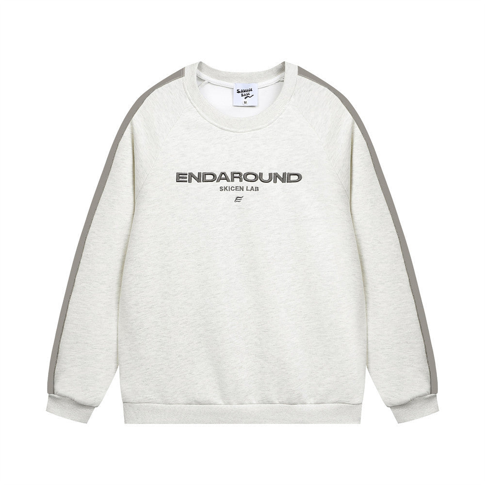 Amerikaanse Trendy Sweatshirt met geborduurde Letters voor Unisex