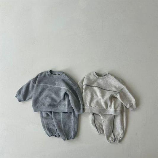 Trendy Tweedelige Jogging-outfit Sweatshirt & Joggingbroek voor Baby's/ Peuters
