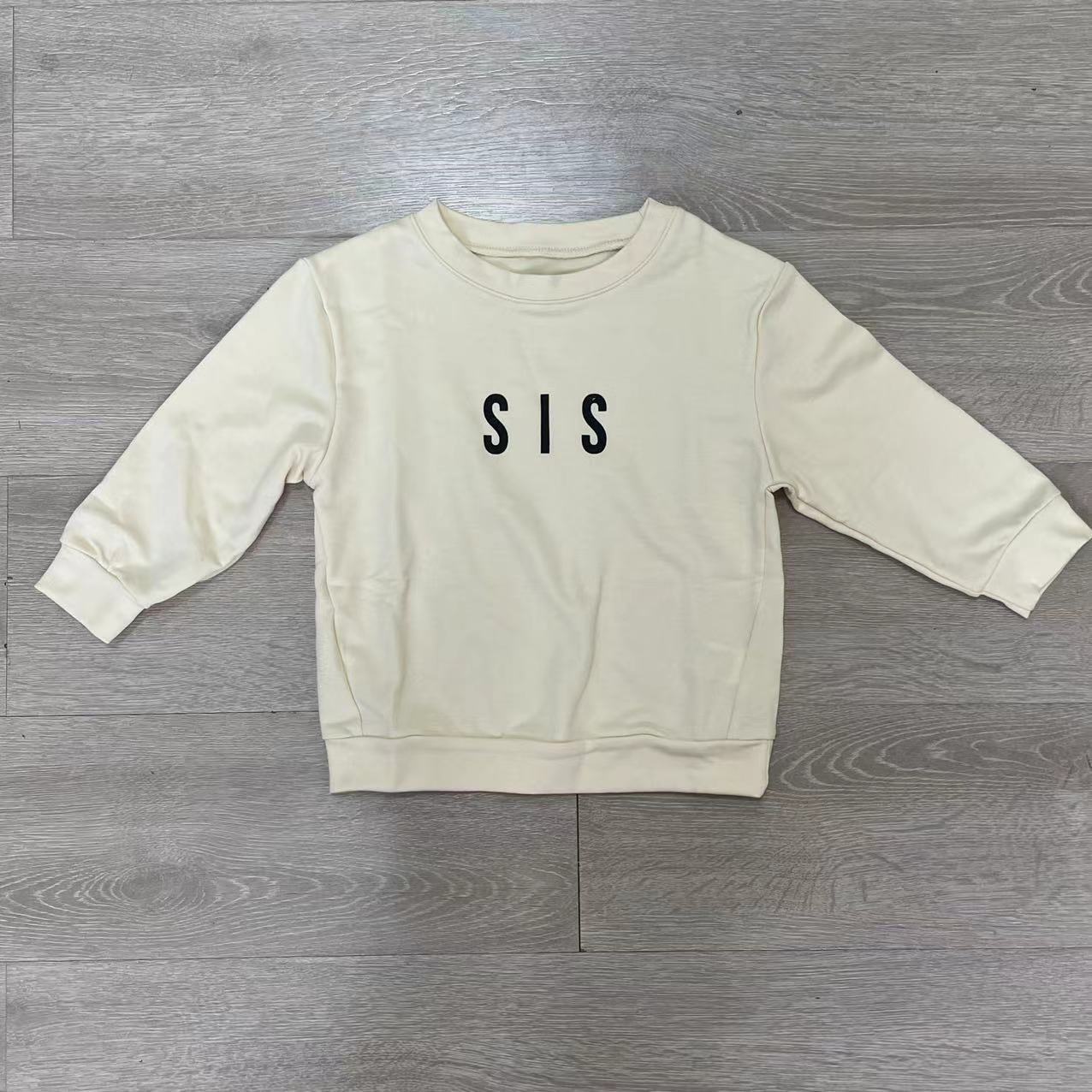 Casual Sweatshirt met Letter Print voor Kinderen in Europese en Amerikaanse Stijl