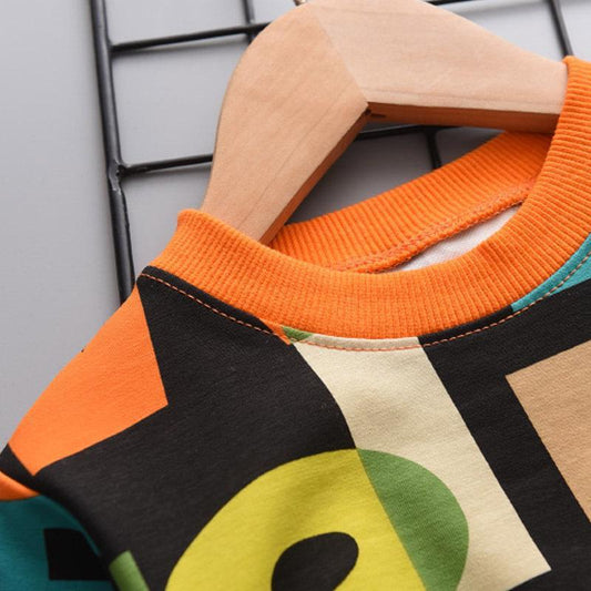 2-delige Outfit met Lettersprint Sweatshirt & Joggingbroek voor Peuters/ Kinderen