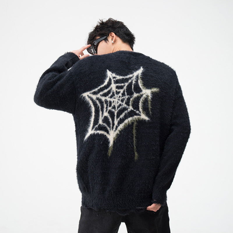 Amerikaanse Hiphop Spider Brocade Trui voor Tieners