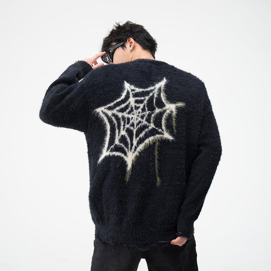 Amerikaanse Hiphop Spider Brocade Trui voor Tieners