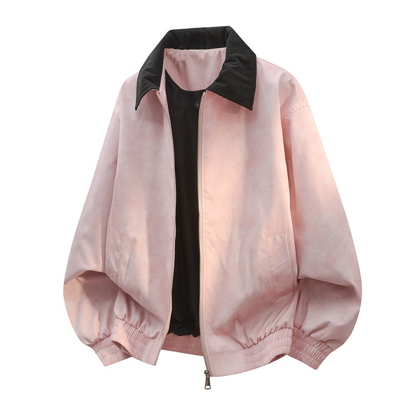Casual Jacket met Lapel Stiksels en Revers voor Heren & Dames/ Plus-size