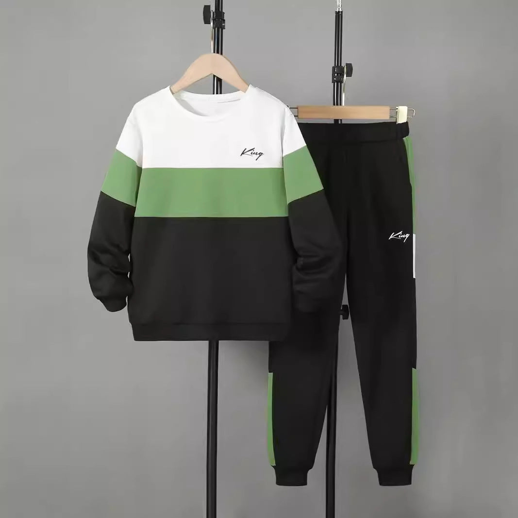 Design Sense Tweedelige Set Multicolor Sweatshirt & Broek voor Kinderen/ Tieners