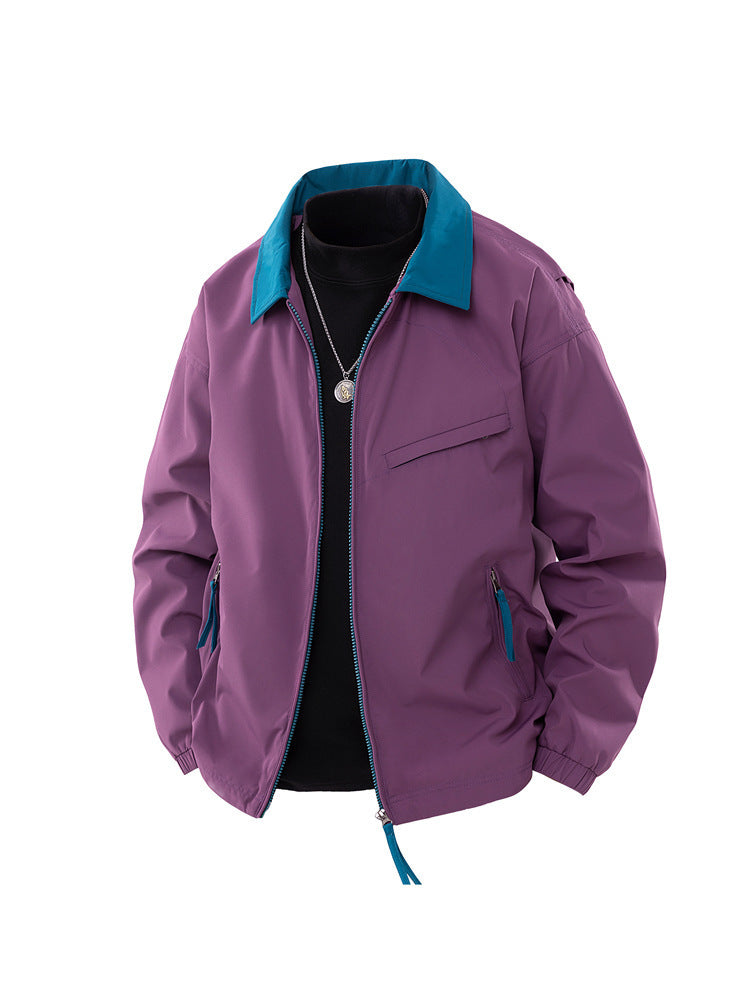 Amerikaanse Honkbal Jacket met Kraag voor Heren