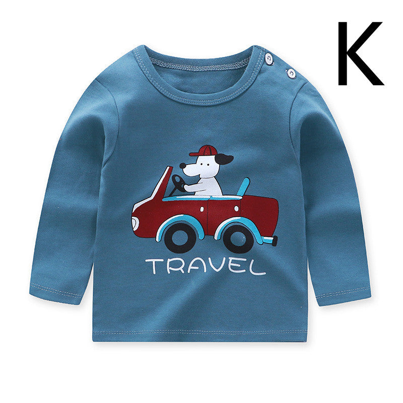 Casual Katoenen T-shirt met lange mouwen met Print voor Kinderen