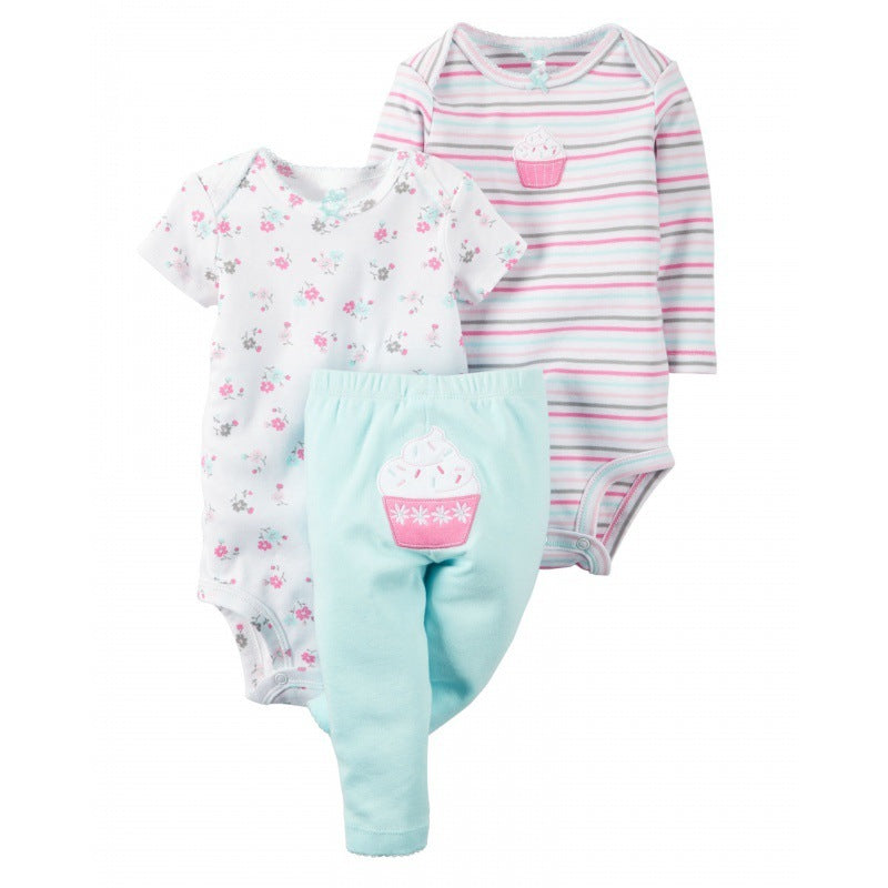 Kleurrijke Rompertjes met Broekjes Tweedelig-Sets voor Baby's