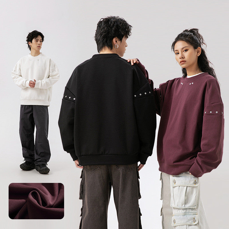 Mode Amerikaanse Retro Patchwork Sweatshirt voor Unisex