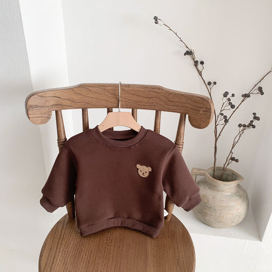 Gestreepte Sweatshirt met Geborduurde beer voor Baby's/Peuters