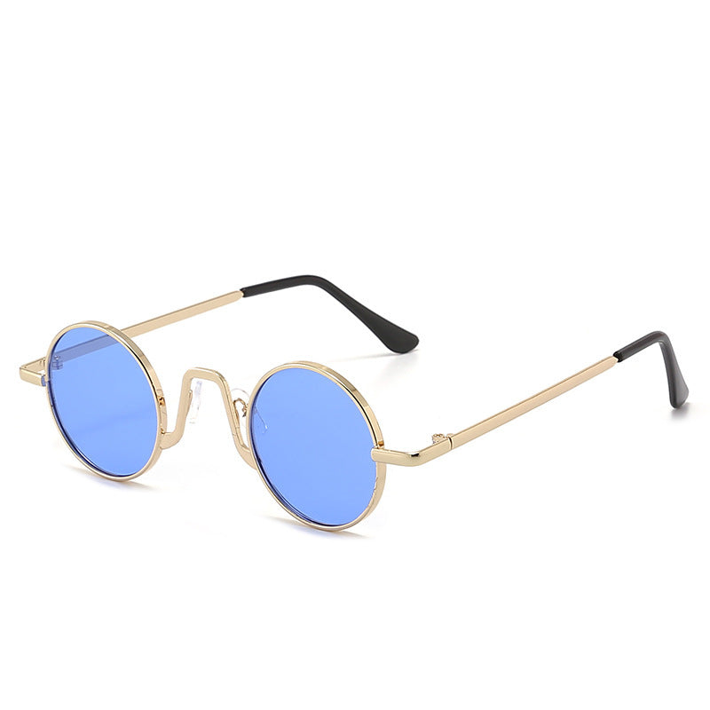 Retro Hip Hop Zonnebril Klein Frame Rond
