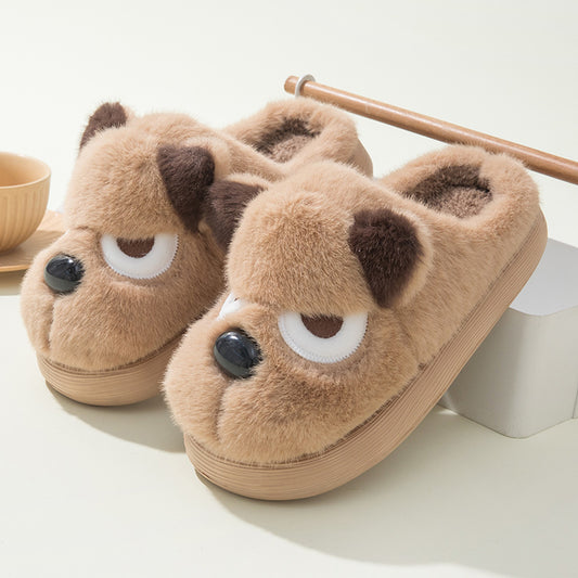 Winterse Warme en Schattige Puppy Antislip Pantoffels voor Unisex