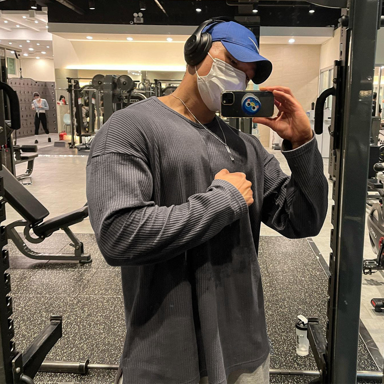 Amerikaanse Effen Gestreepte Sporttrui voor Heren