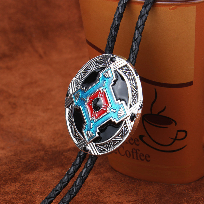 Indiase Orgineel Ontwerp Aboriginal Totem Stropdas Clip voor Heren