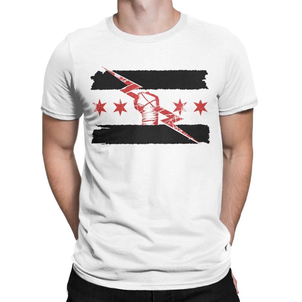 Amerikaanse Trendy Original CM Punk "Best In The World" T-shirt Korte Mouwen en Ronde Hals voor Heren