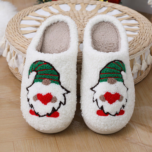 Kerstmis Stijlvolle Winterse Warme Schattige Kerstpantoffels met Kerstprint Binnen in Huis voor Unisex