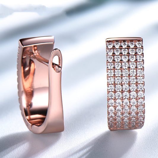 S925 Sterling Zilveren Hoogwaardige Europese Temperament Retro Oorbellen voor Dames