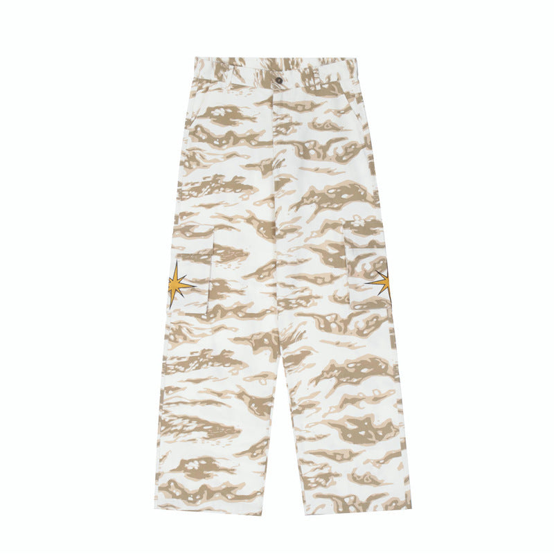 American Designer High Street Camouflage Jeans voor Heren