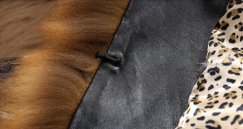 Elegante Luipaardprint Middellange Winterjas met Imitatiebont Kraag en Knoopsluiting voor Dames & Plus-size