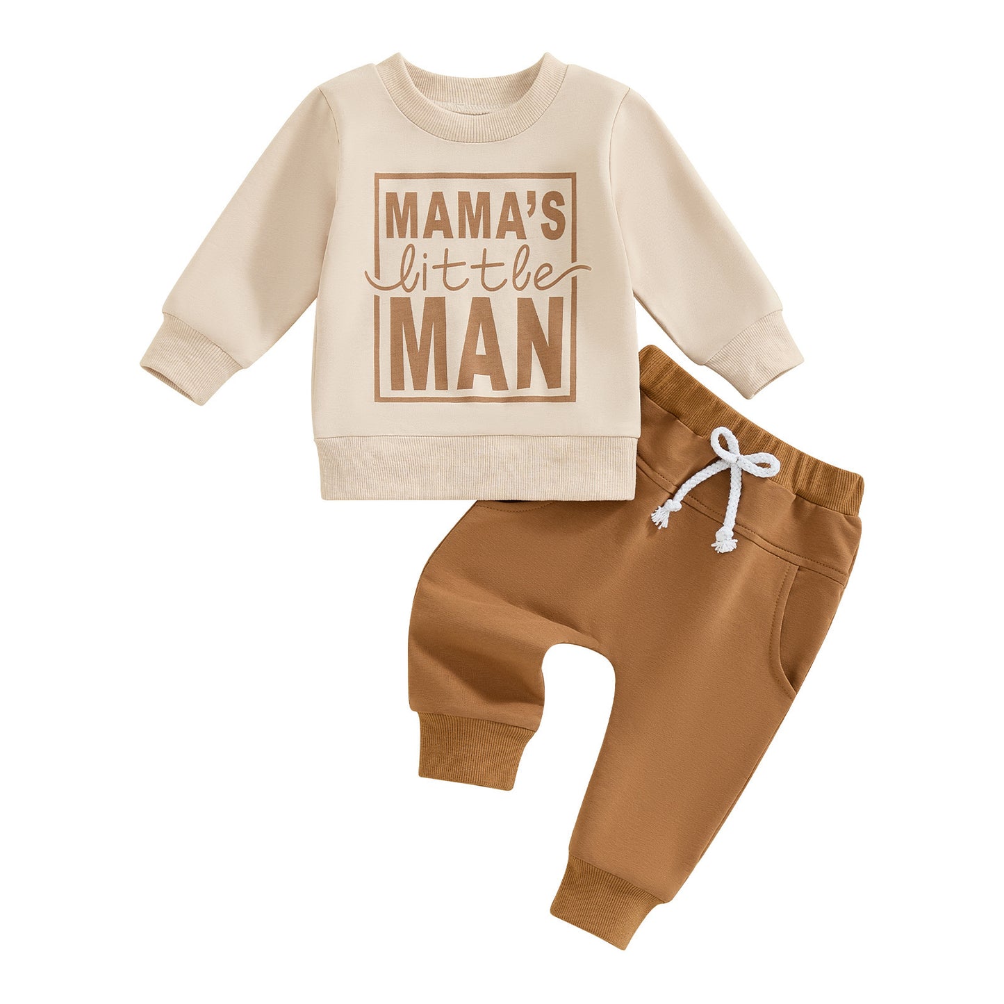 Casual Sweatshirt met Tekst & Broek in Europese en Amerikaanse Stijl voor Baby's/Peuters