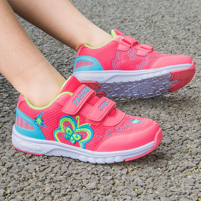 Stijlvolle Casual Sportsneakers van PU-Leer met Klittenband voor Meisjes & Meiden