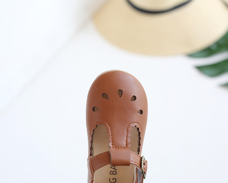 Elegante Casual  Effen Kleur Kinderschoenen van PU-Leer met Klittenbandriem voor Meisjes