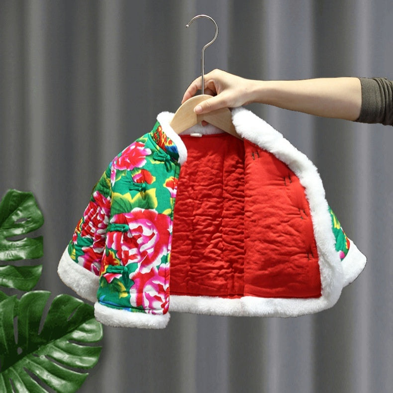 Grote Winter Bloemenjas & Dikke Winterbroek voor Meisjes