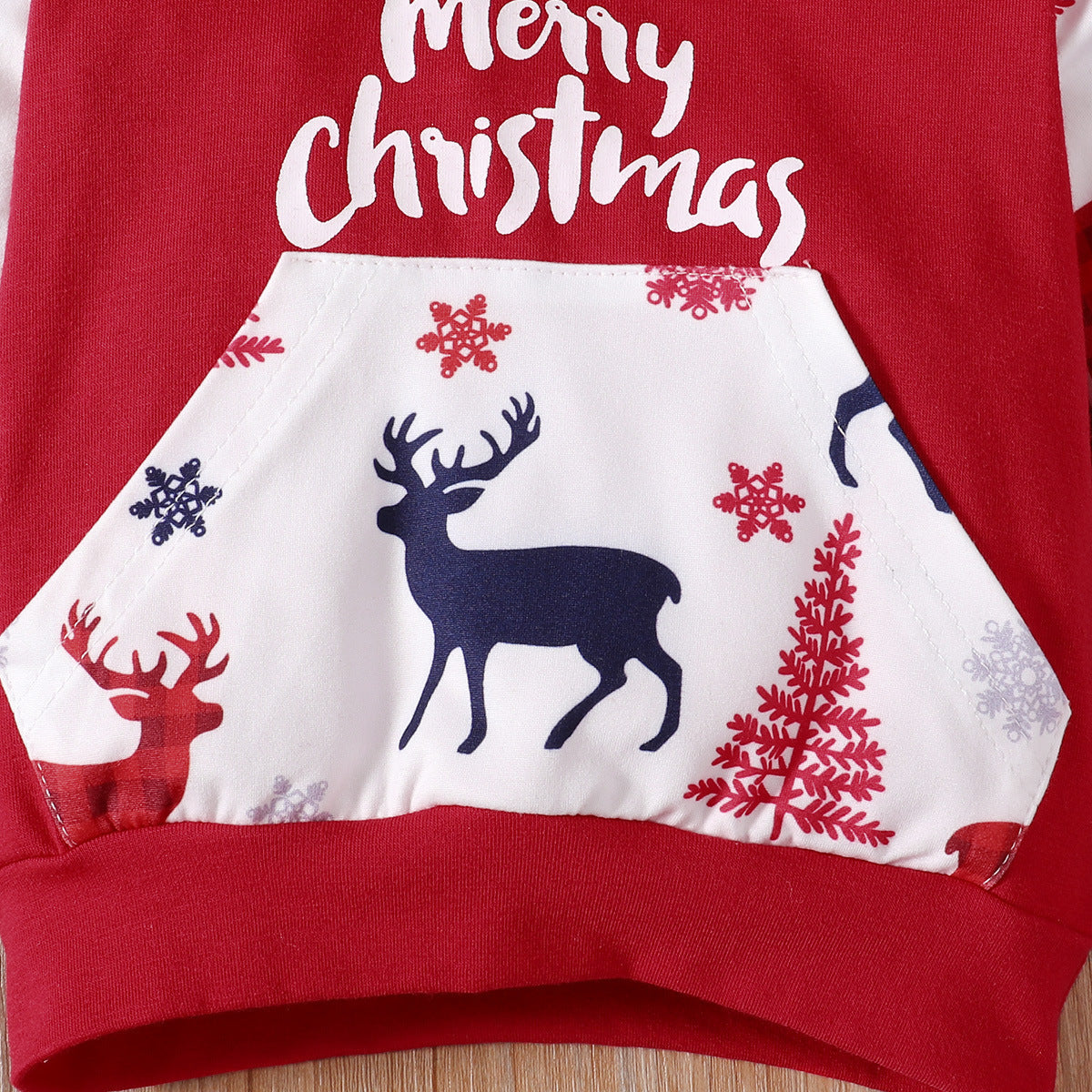 Kerst Outfit voor Baby's/Peuters Hoodie met kerstprint & Broek