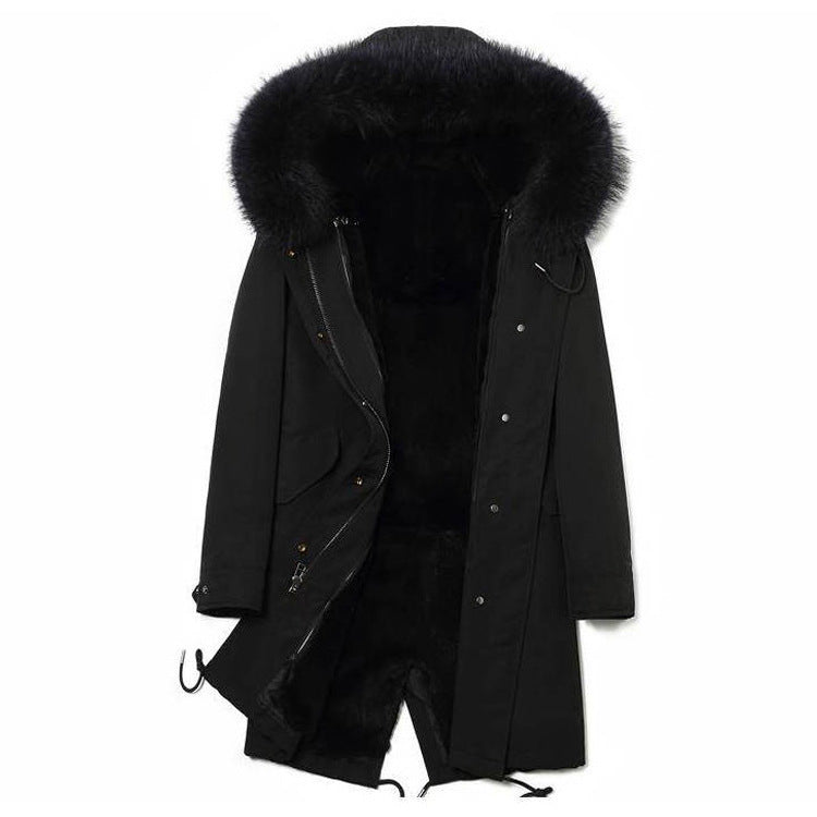 Haining Faction Parka Winterjas met Openstaande Kraag en Capuchon voor Heren & Dames/ Plus-size