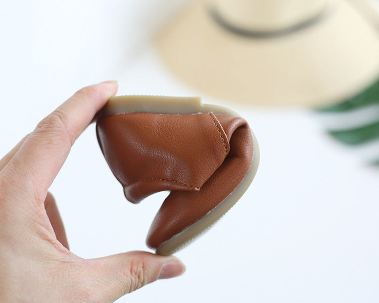 Elegante Casual  Effen Kleur Kinderschoenen van PU-Leer met Klittenbandriem voor Meisjes