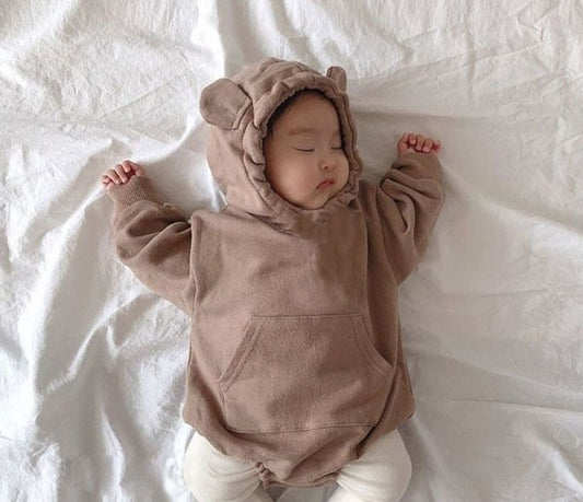 Romper met Hoodie en Lange Mouwen voor Baby's