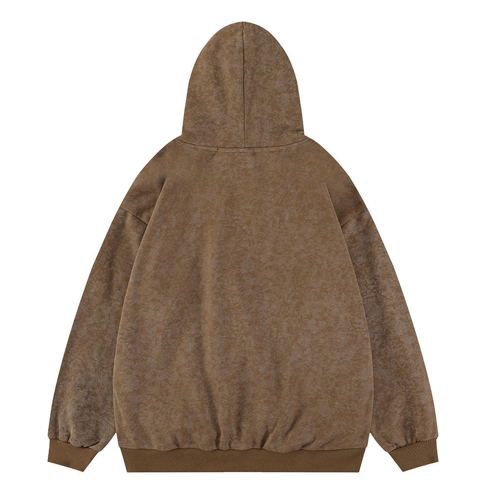 Lettervlam Print Pullover Hoodie