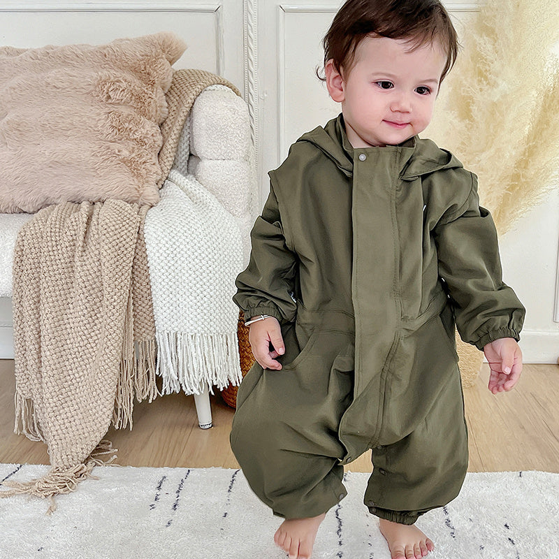 Westerse Stijl voor Baby / Peuter Casual Body Jumpsuit met Capuchon