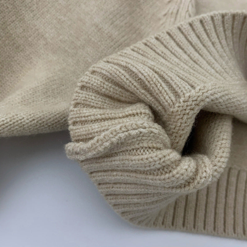 Casual Effen Kleur Gebreide Sweater voor Peuters / Kinderen