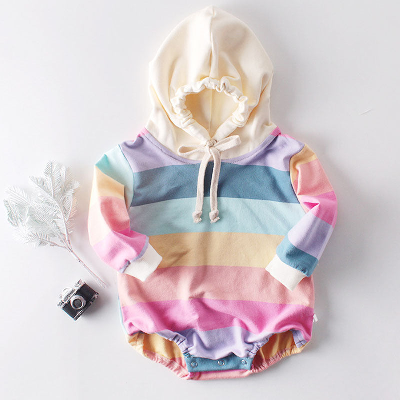Romper met Hoodie en Lange Mouwen voor Baby's