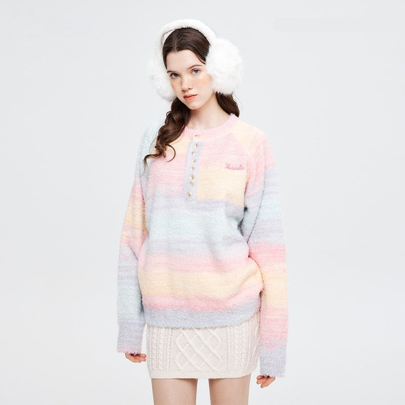 Amerikaanse Niche-Stijl Trendy Zachte Trui voor Dames & Meiden