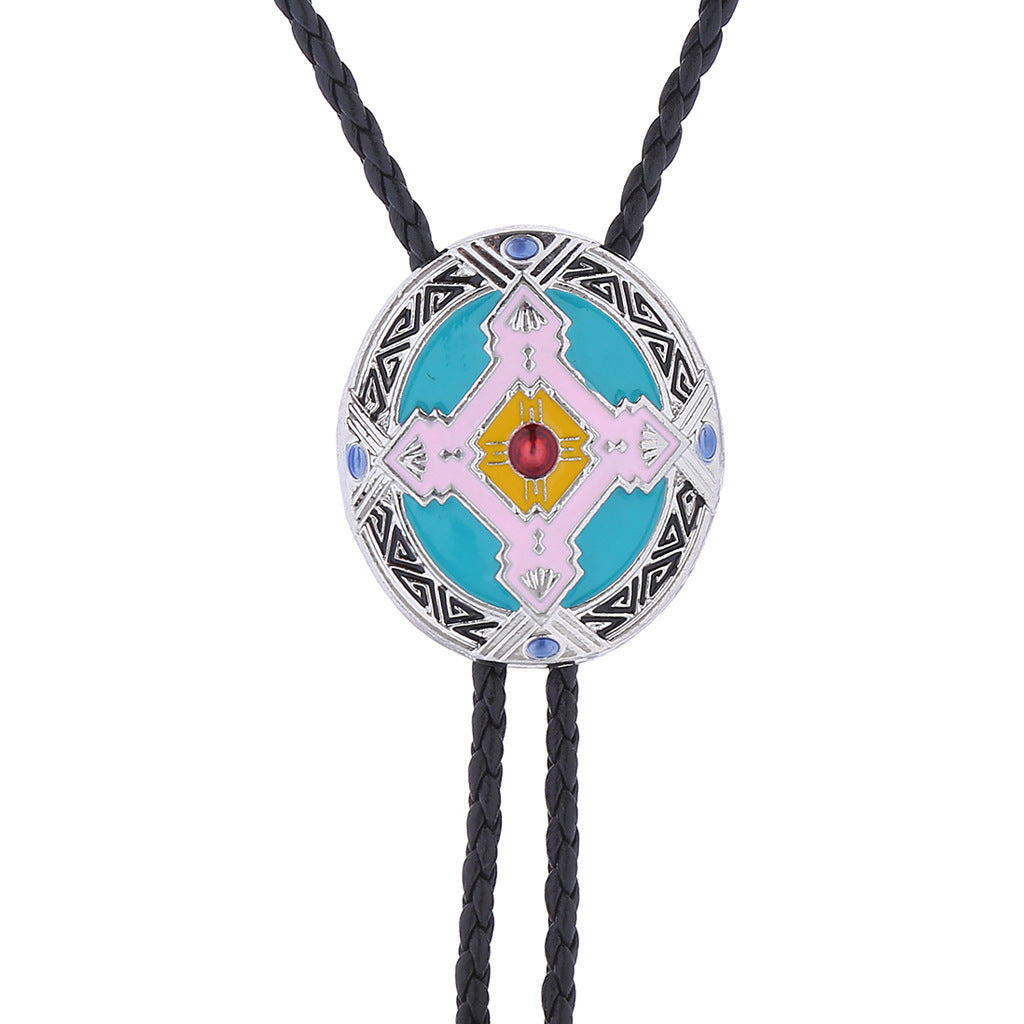 Indiase Orgineel Ontwerp Aboriginal Totem Stropdas Clip voor Heren